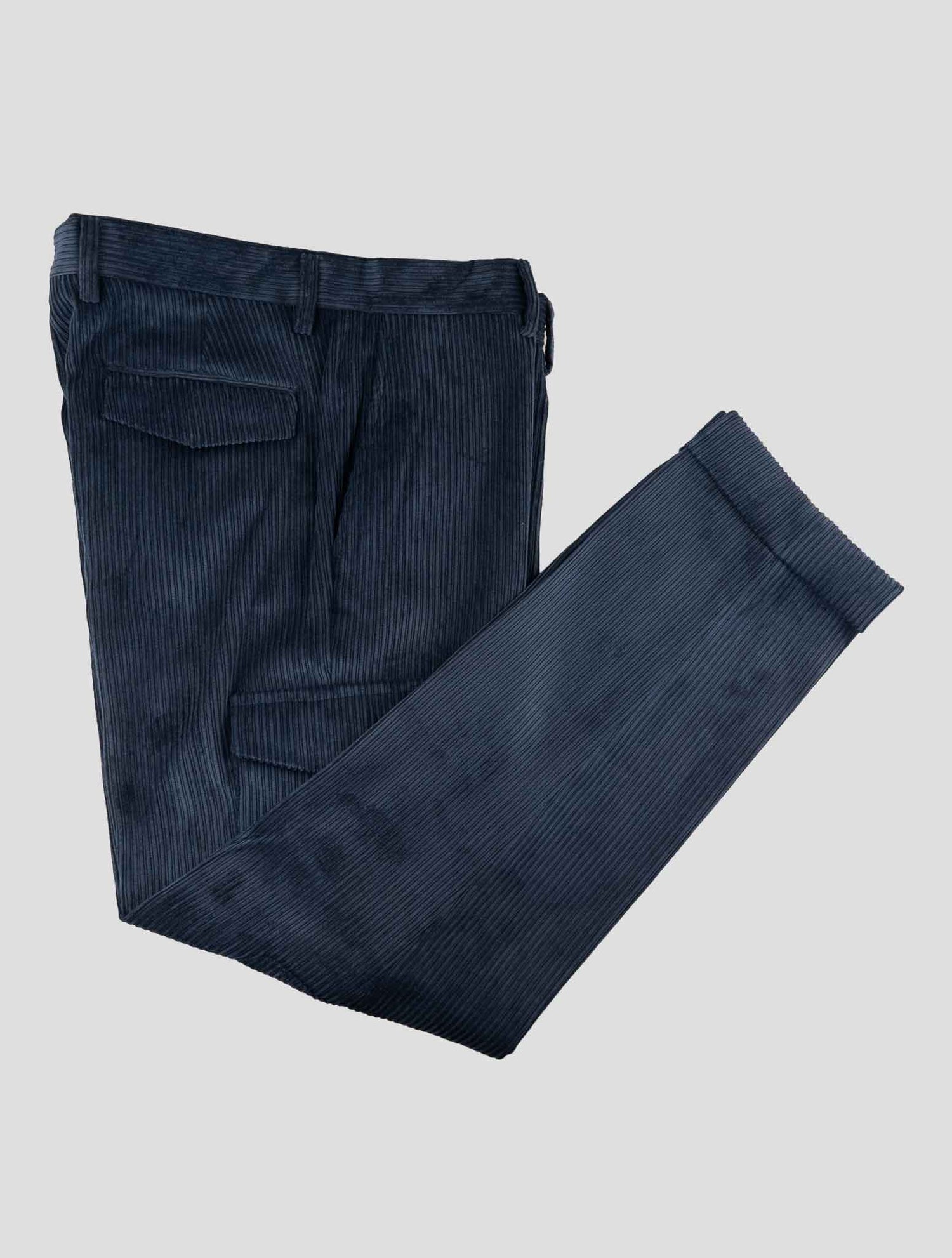 Barba Napoli Blue Pl Nylon Ea Cargo Velvet Pants