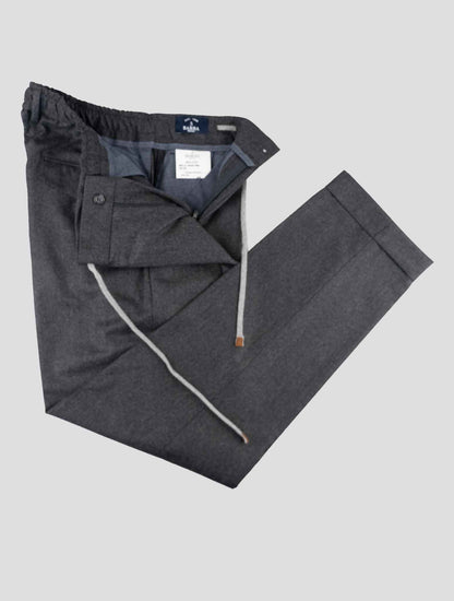 Barba Napoli Dark Gray Virgin Wool Pants