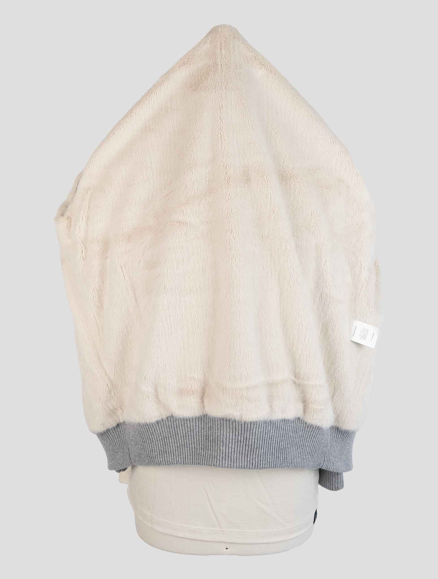 Barba Napoli Gray Cashmere With Fur Coat