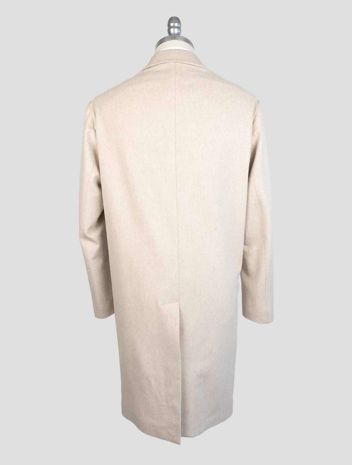 Barba Napoli Beige Virgin Wool Overcoat