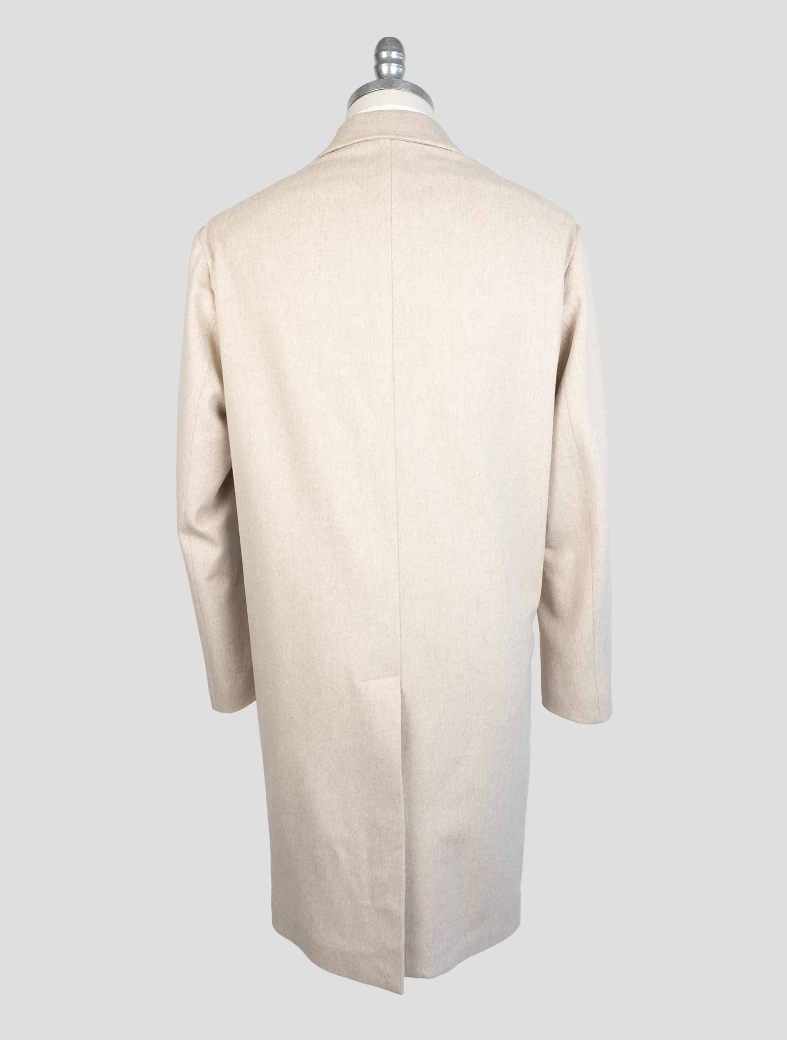 Barba Napoli Beige Virgin Wool Overcoat