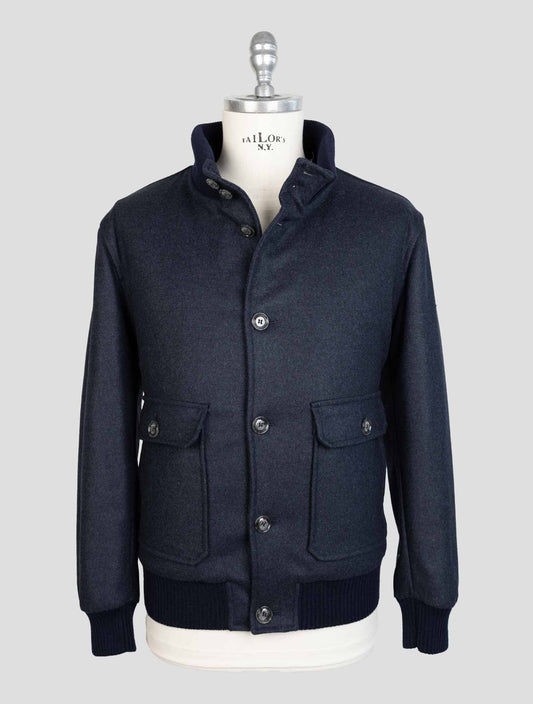 Barba Napoli Blue Cashmere Ea Coat