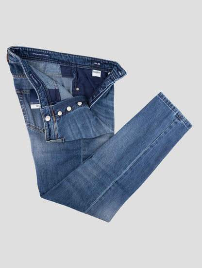 Barba Napoli Blue Cotton Jeans