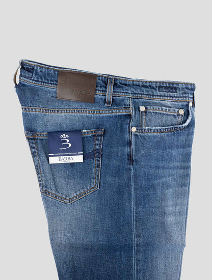Barba Napoli Blue Cotton Jeans