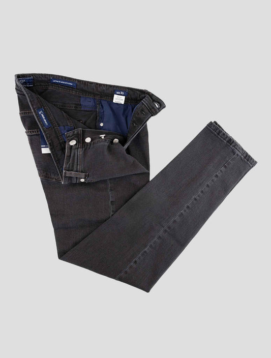 Barba Napoli Dark Gray Cotton Ea Jeans