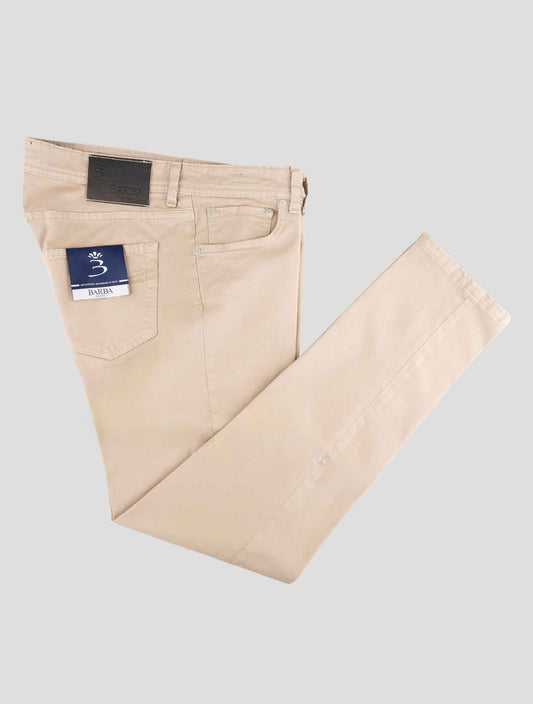 Barba Napoli Beige Cotton Ea Jeans