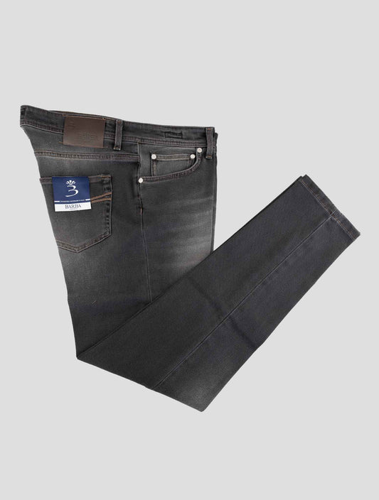 Barba Napoli Dark Gray Cotton Ea Jeans