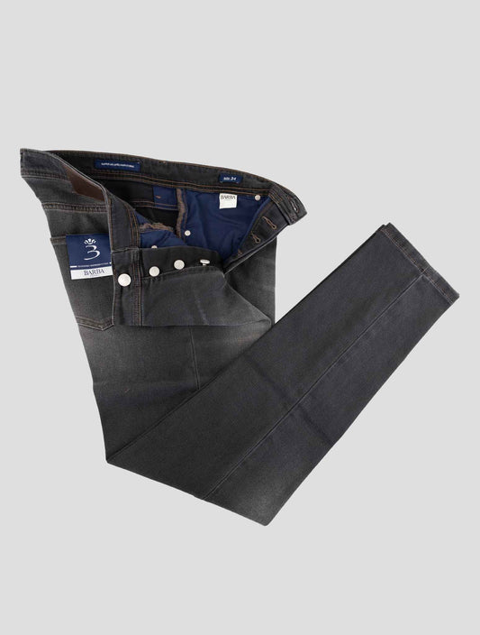 Barba Napoli Dark Gray Cotton Ea Jeans