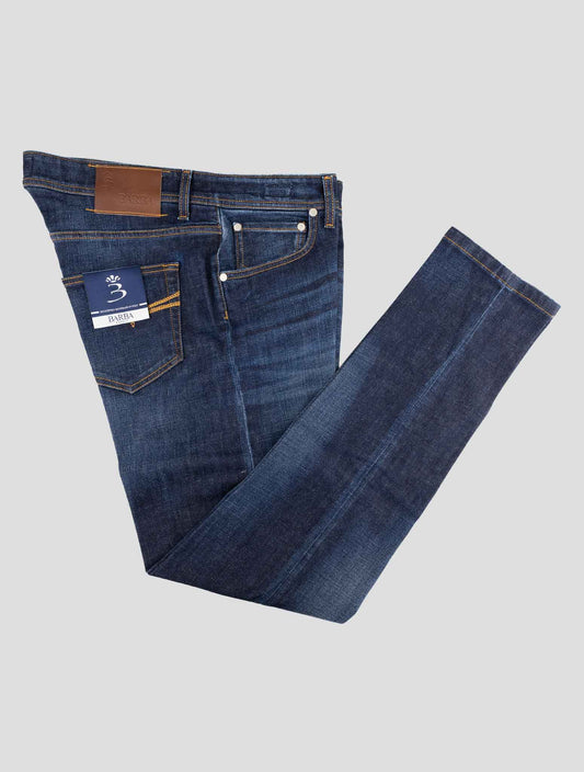 Barba Napoli Blue Cotton Ea Jeans
