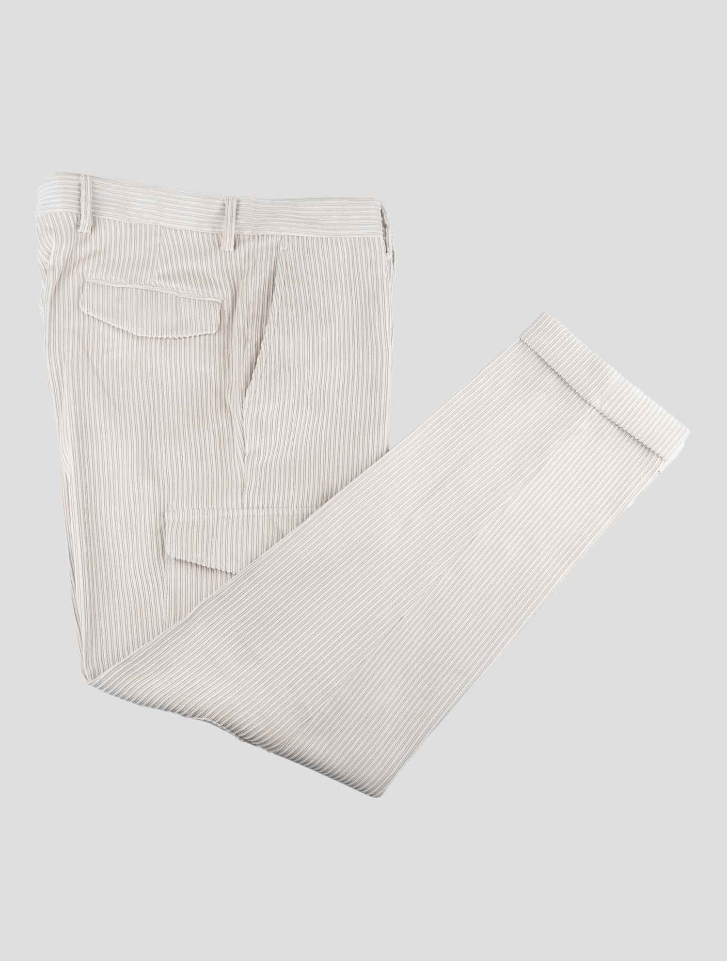 Barba Napoli Beige Pl Nylon Ea Cargo Velvet Pants
