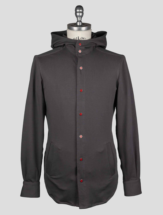 Chemise Ea en coton gris Kiton Mariano