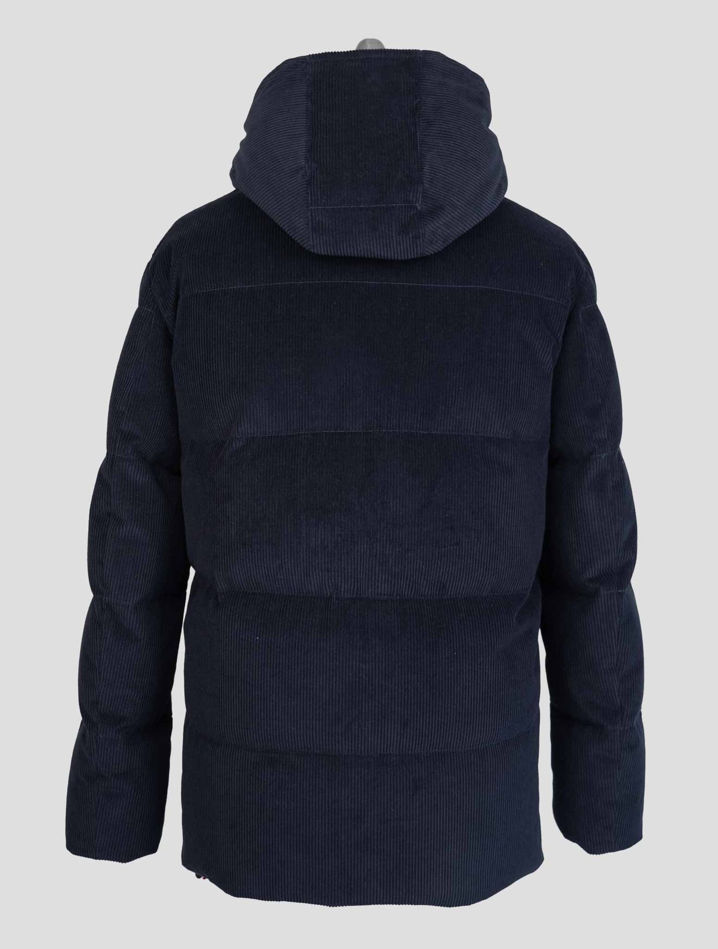 Isaia Blue Cotton Cashmere Velvet Coat