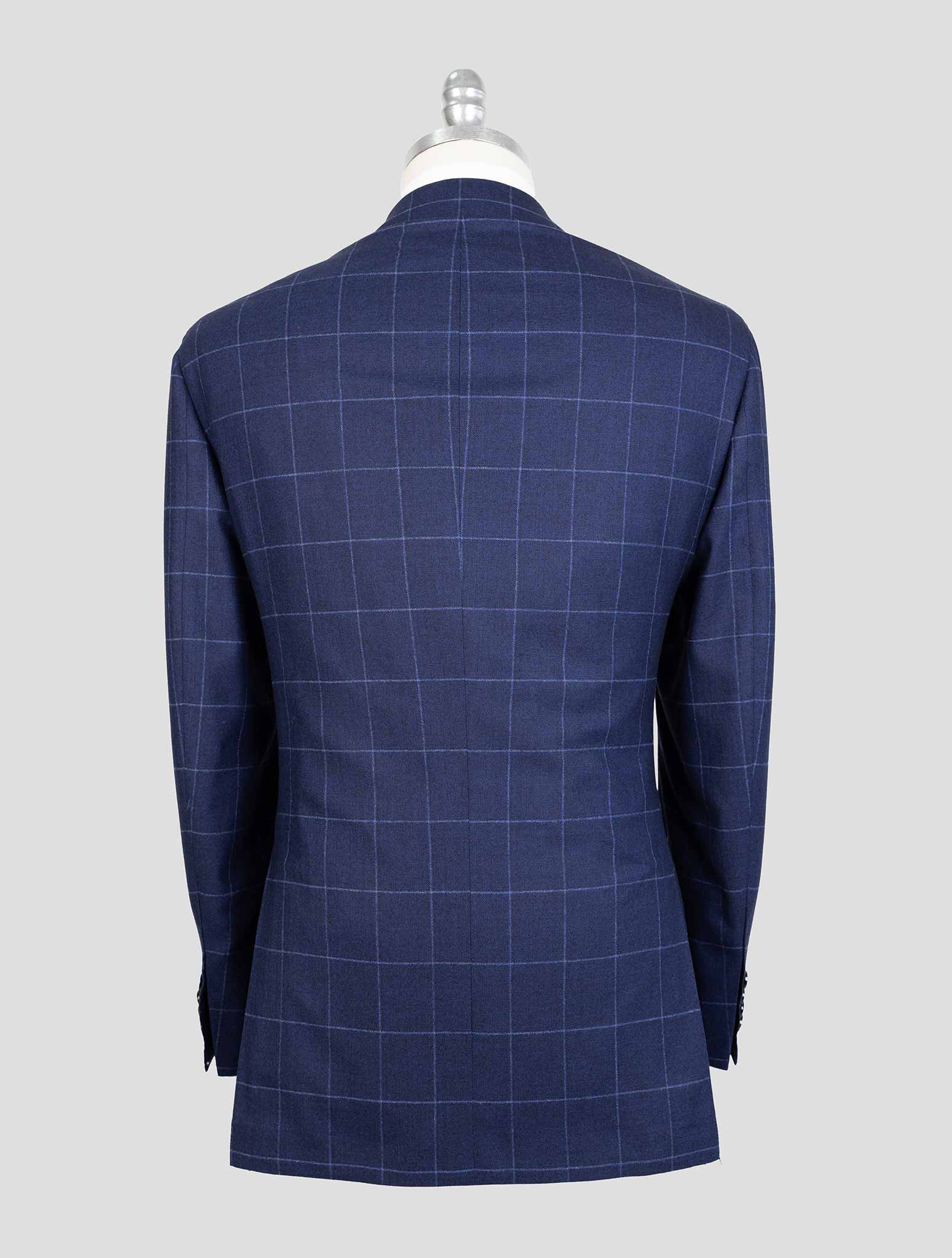 Kiton Blue Virgin Wool Cashmere Suit