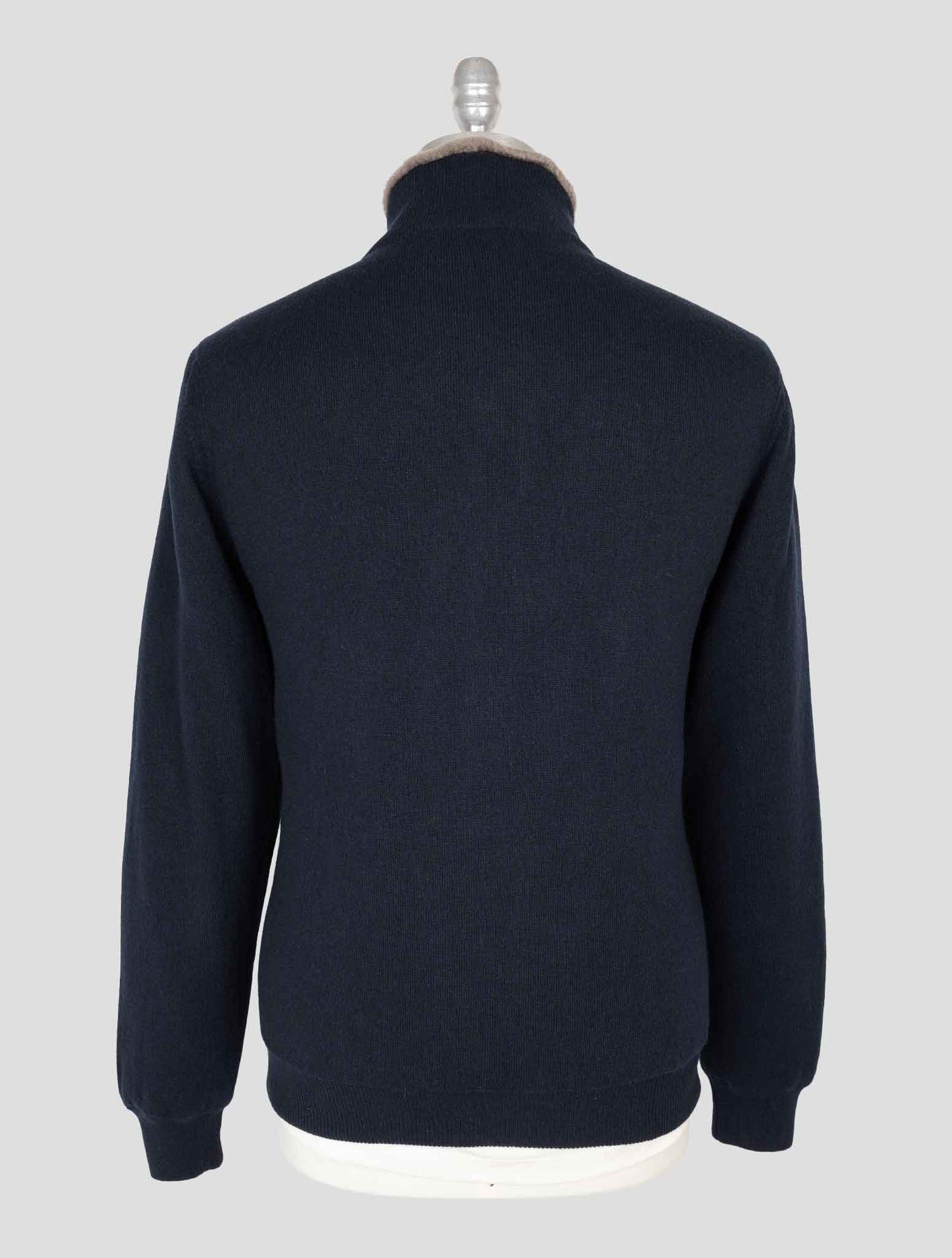 Kiton Blue Cashmere Sheep Coat