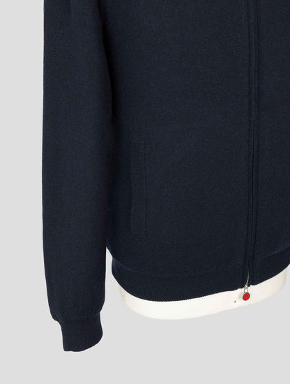 Kiton Blue Cashmere Sheep Coat