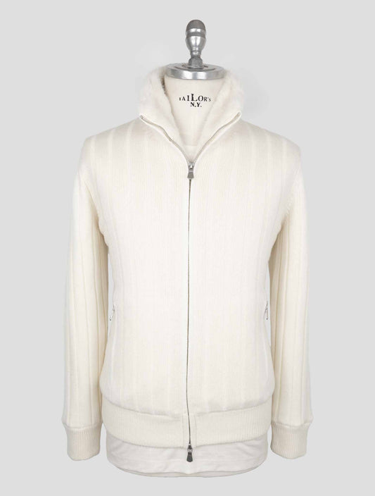 Gran Sasso White Cashmere Coat