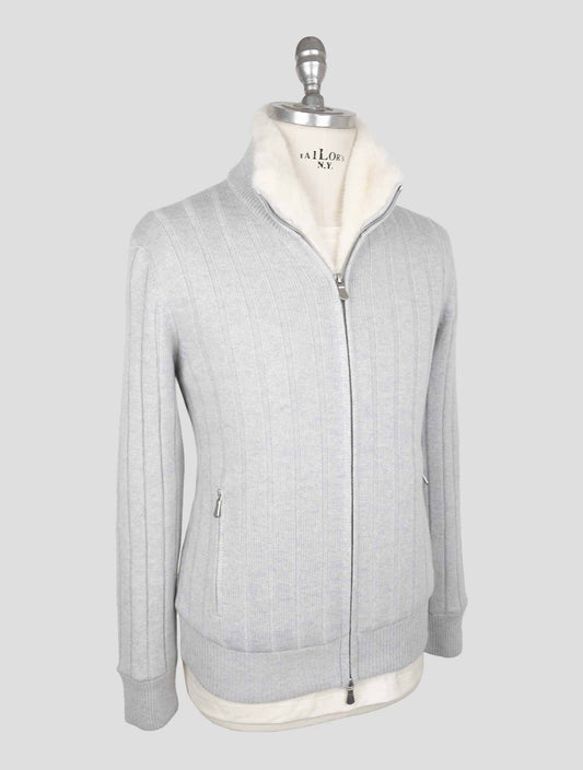 Gran Sasso Gray Cashmere Coat