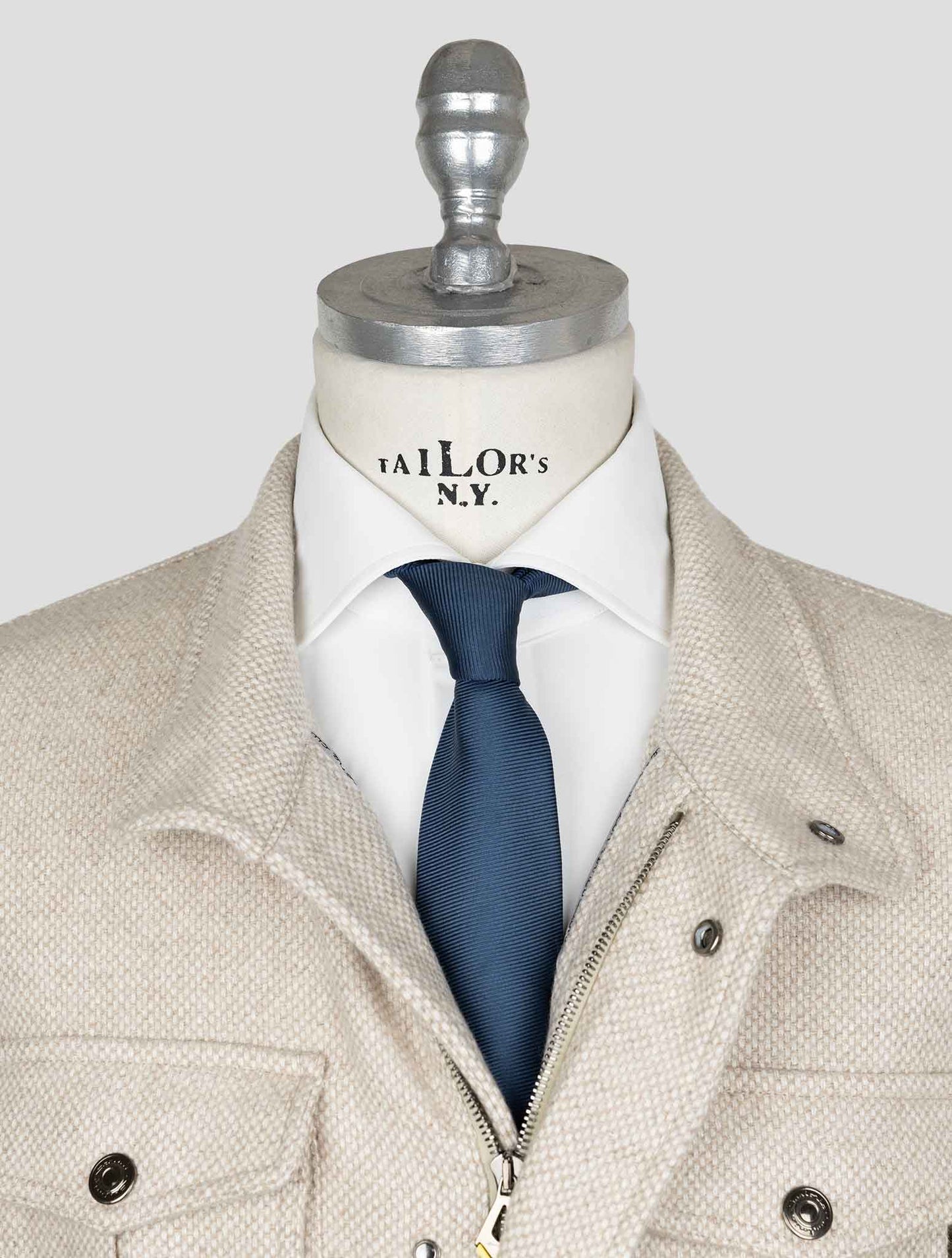 Sartorio Napoli Beige Cashmere Silk Coat