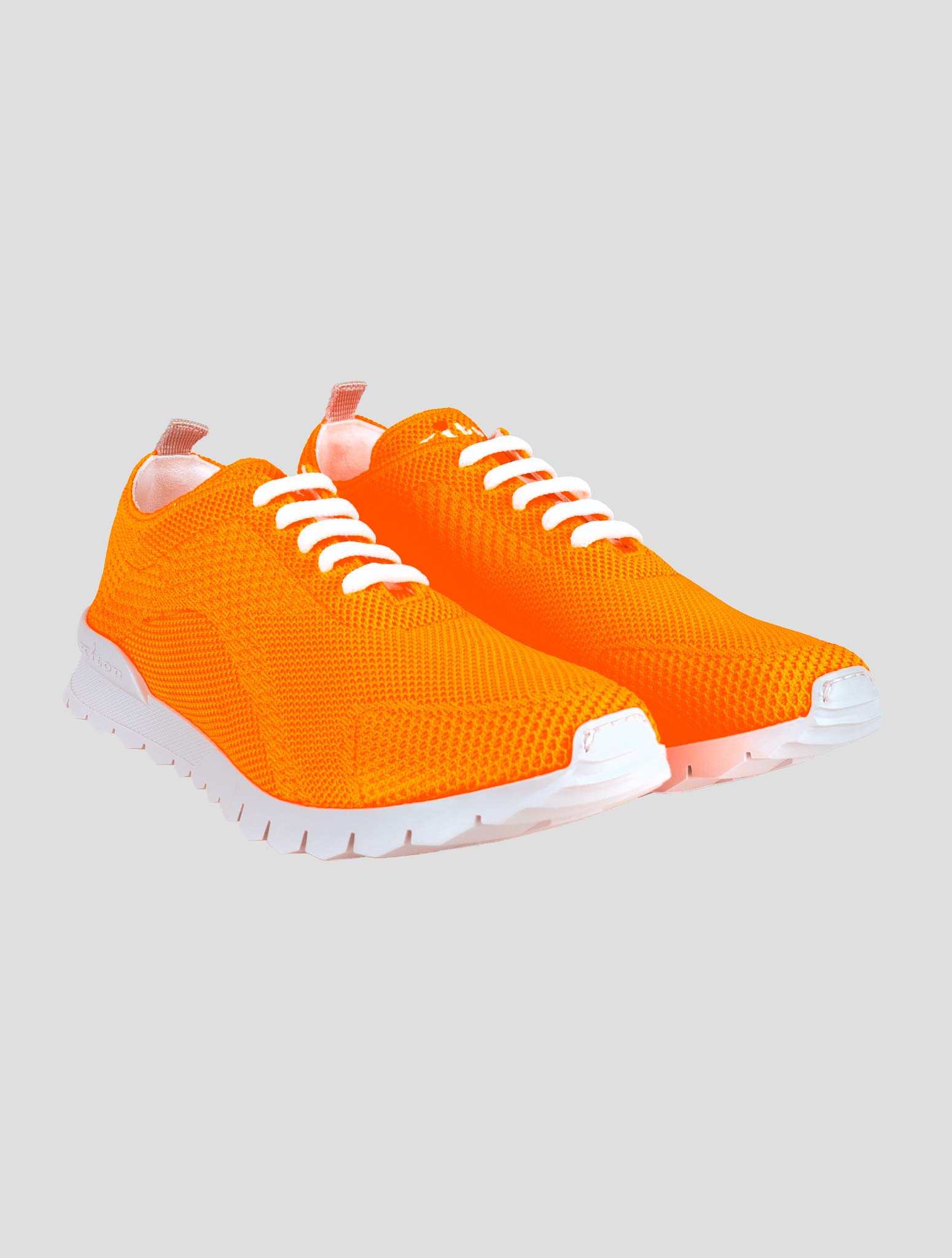 Kiton Orange Cotton Ea Sneakers