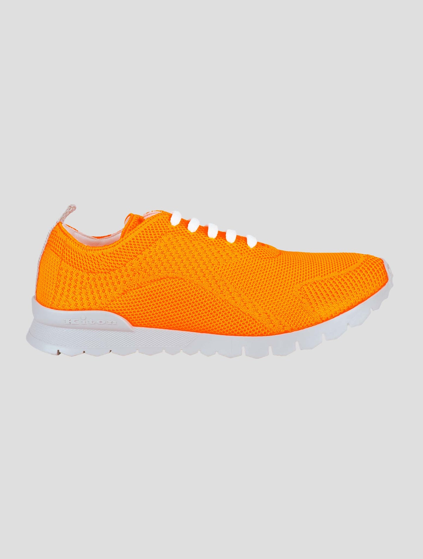 Kiton Orange Cotton Ea Sneakers