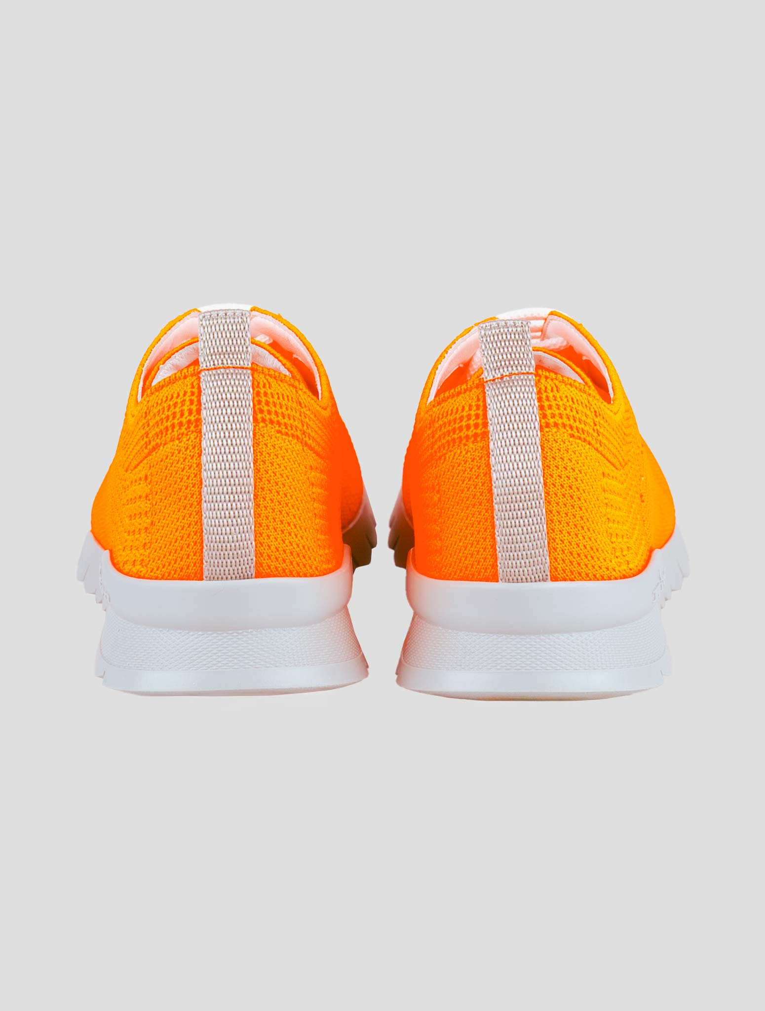 Kiton Orange Cotton Ea Sneakers