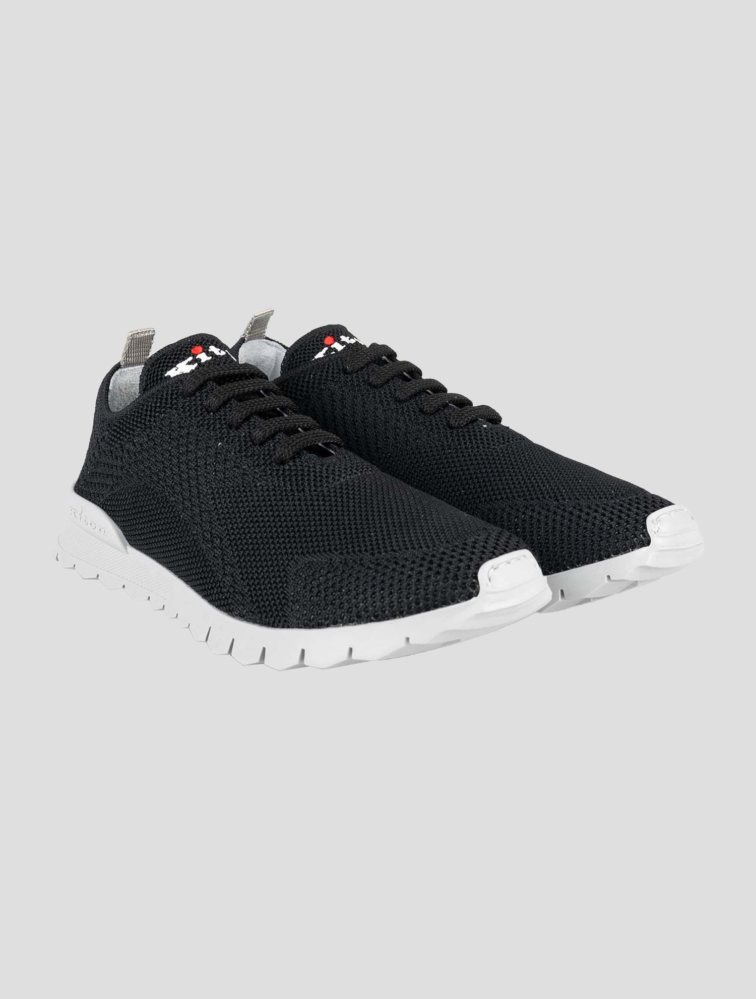 Kiton Black Cotton Ea Sneakers