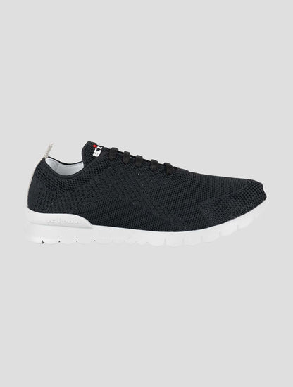 Kiton Black Cotton Ea Sneakers