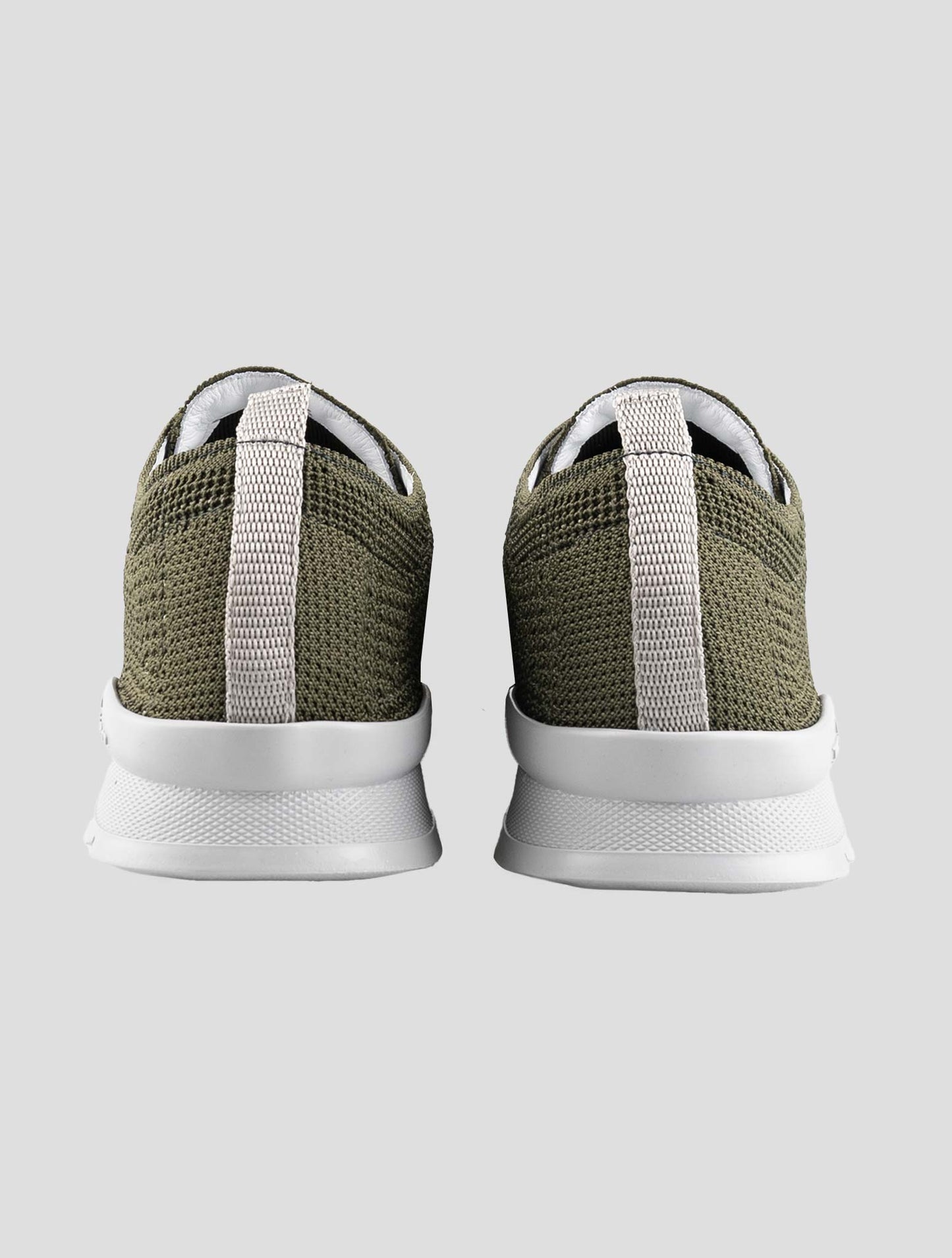 Kiton Green Cotton Ea Sneakers