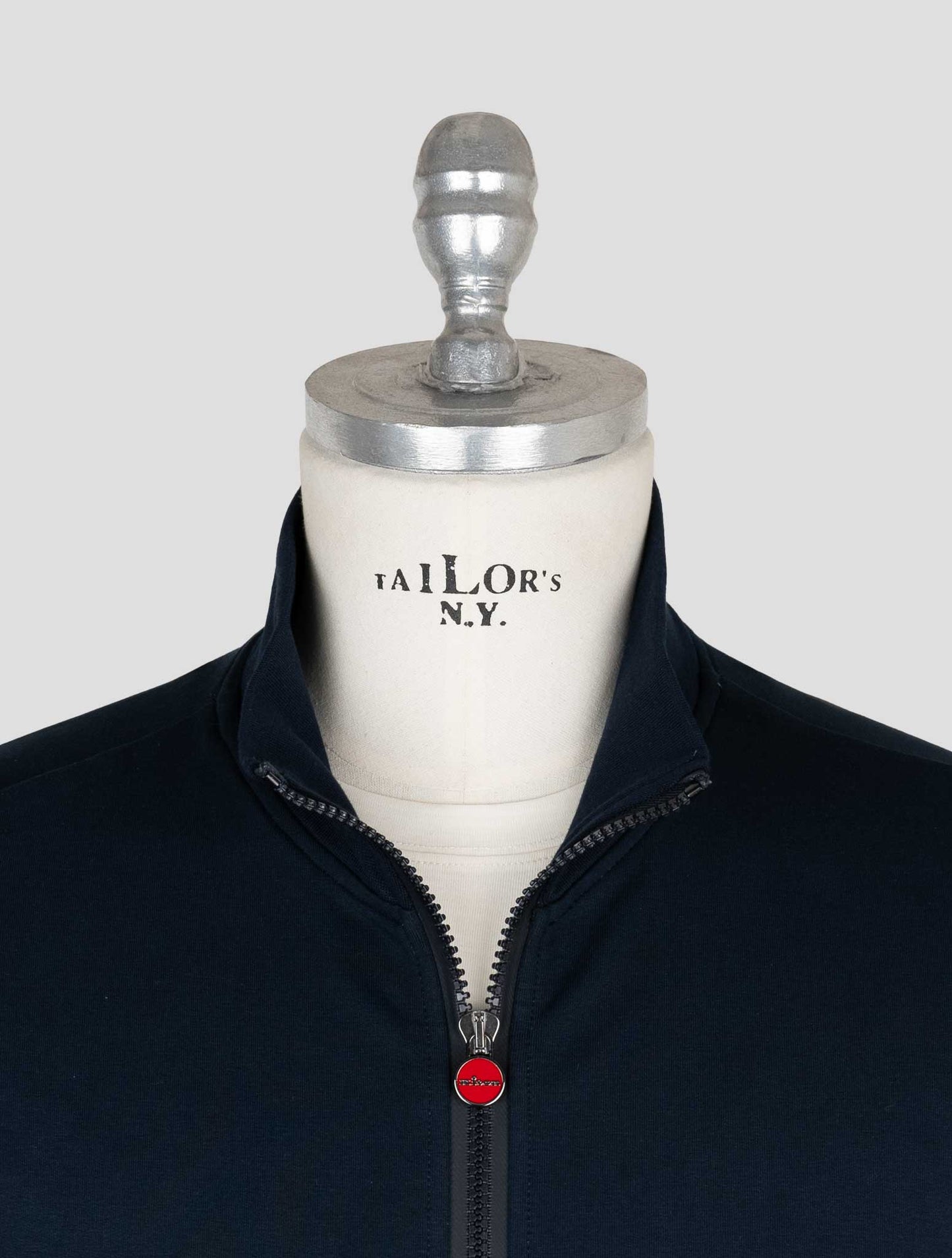 Kiton Blue Cotton Ea Coat B-ONE