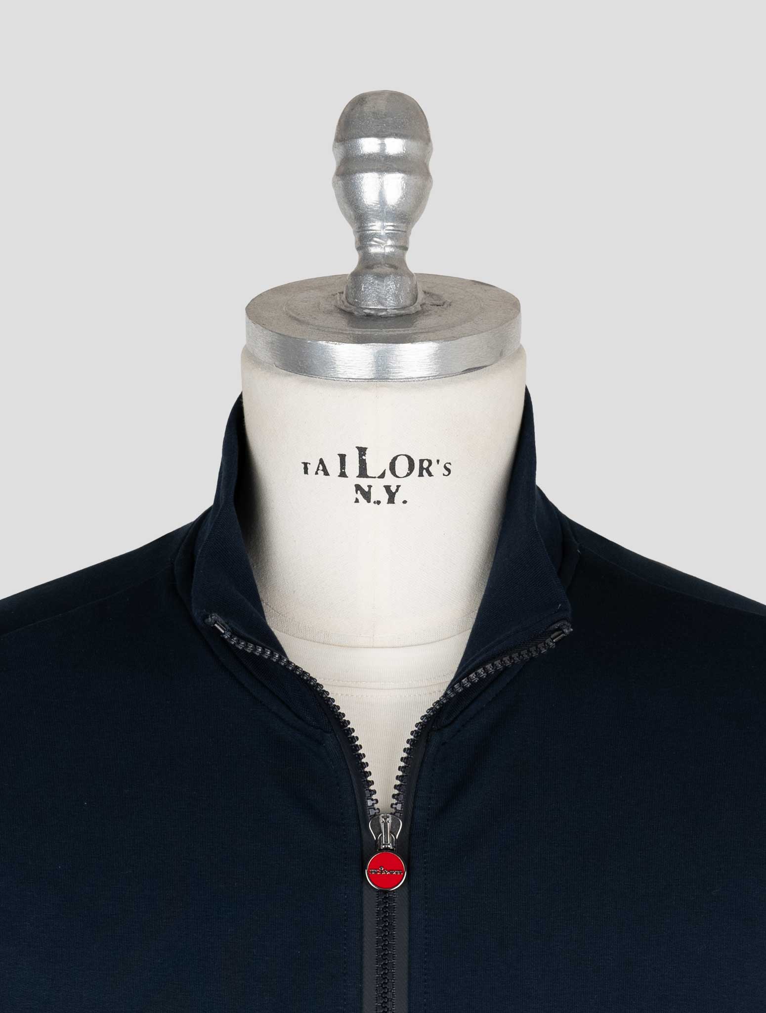Kiton Blue Cotton Ea Coat B-ONE
