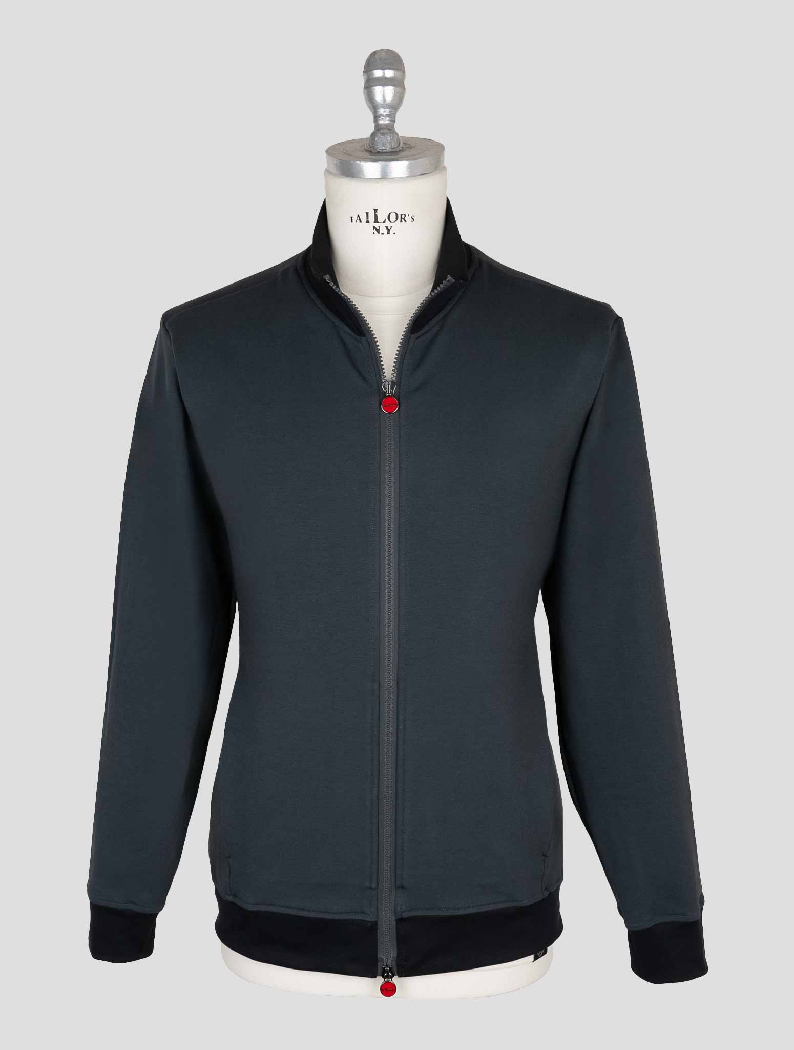 Kiton Gray Cotton Ea Coat B-ONE