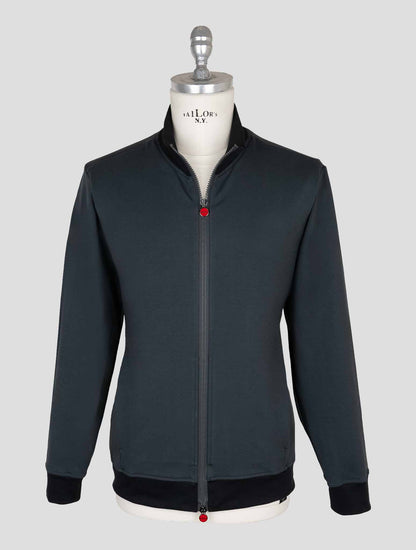 Kiton Gray Cotton Ea Coat B-ONE