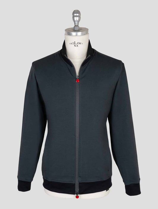 Kiton Gray Cotton Ea Coat B-ONE