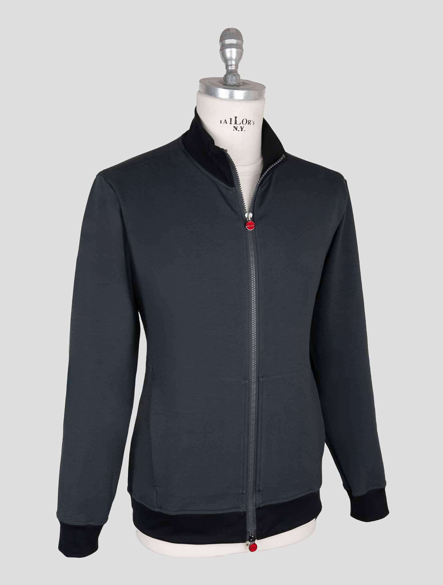 Kiton Gray Cotton Ea Coat B-ONE
