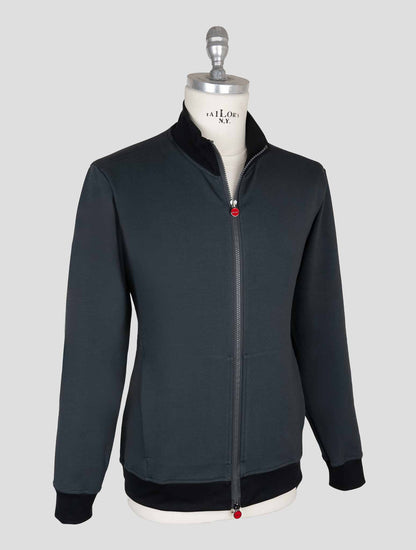 Kiton Gray Cotton Ea Coat B-ONE