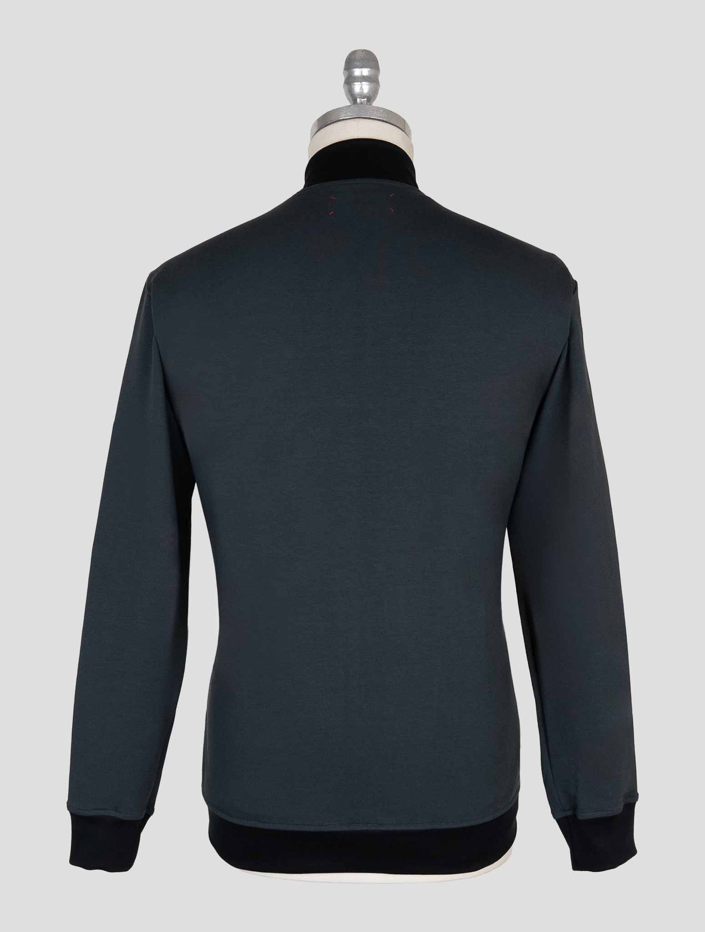 Kiton Gray Cotton Ea Coat B-ONE