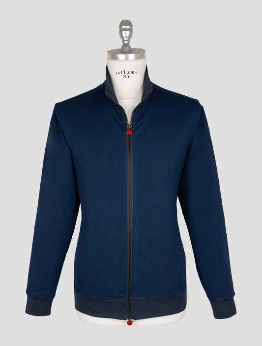 Kiton blue Cotton Ea Coat B-ONE