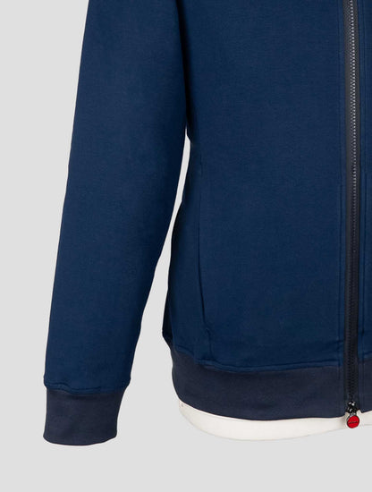 Kiton blue Cotton Ea Coat B-ONE