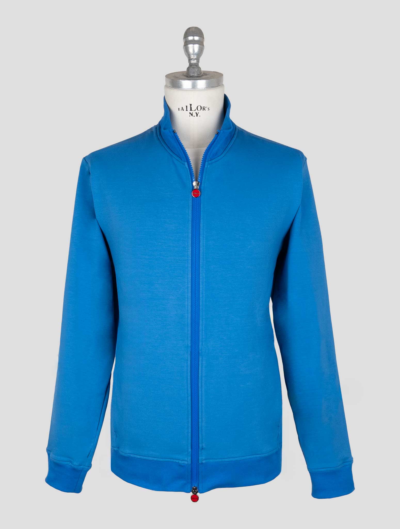 Kiton Blue Cotton Ea Coat B-ONE