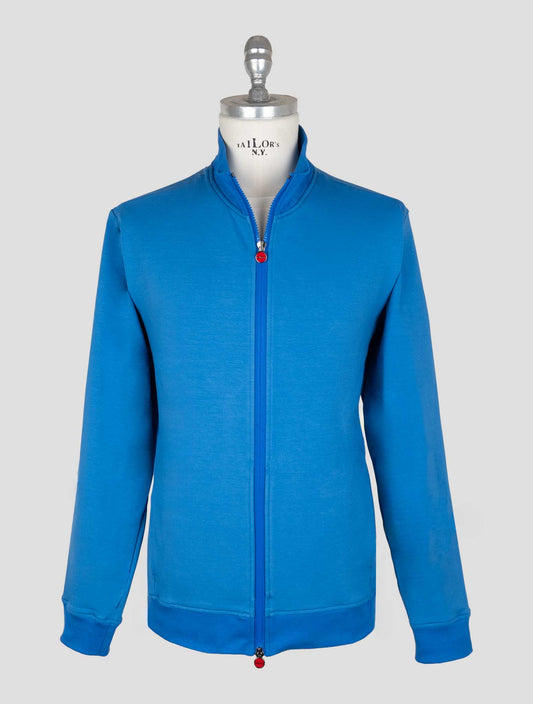 Kiton Blue Cotton Ea Coat B-ONE