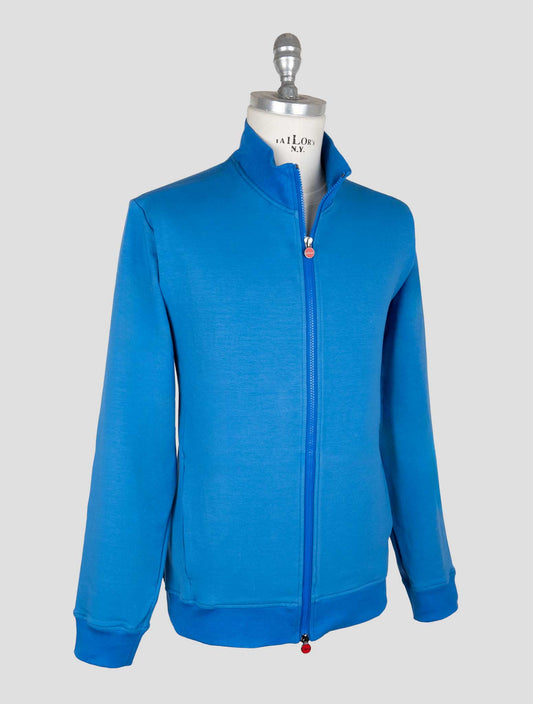 Kiton Blue Cotton Ea Coat B-ONE