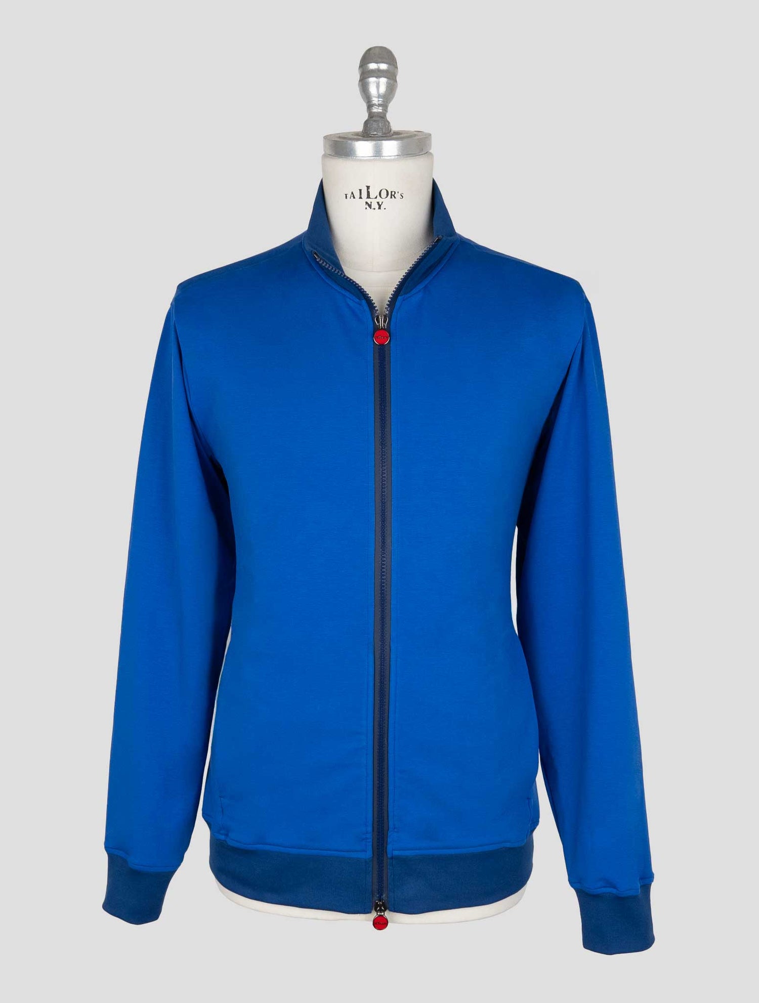 Kiton Blue Cotton Ea Coat B-ONE