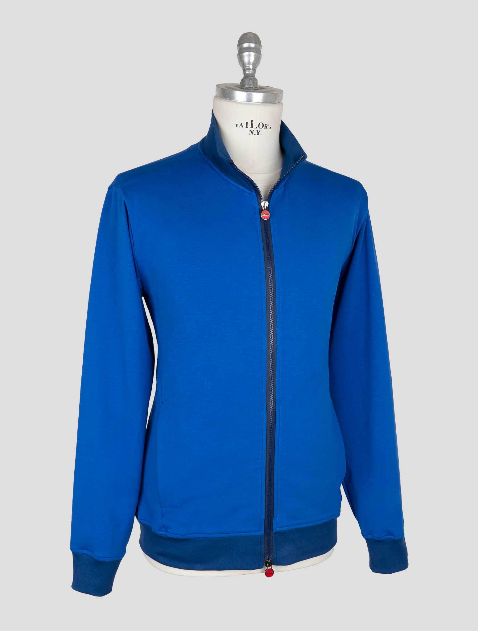 Kiton Blue Cotton Ea Coat B-ONE