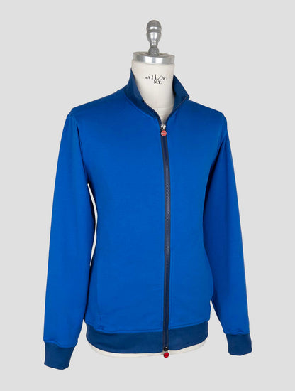 Kiton Blue Cotton Ea Coat B-ONE