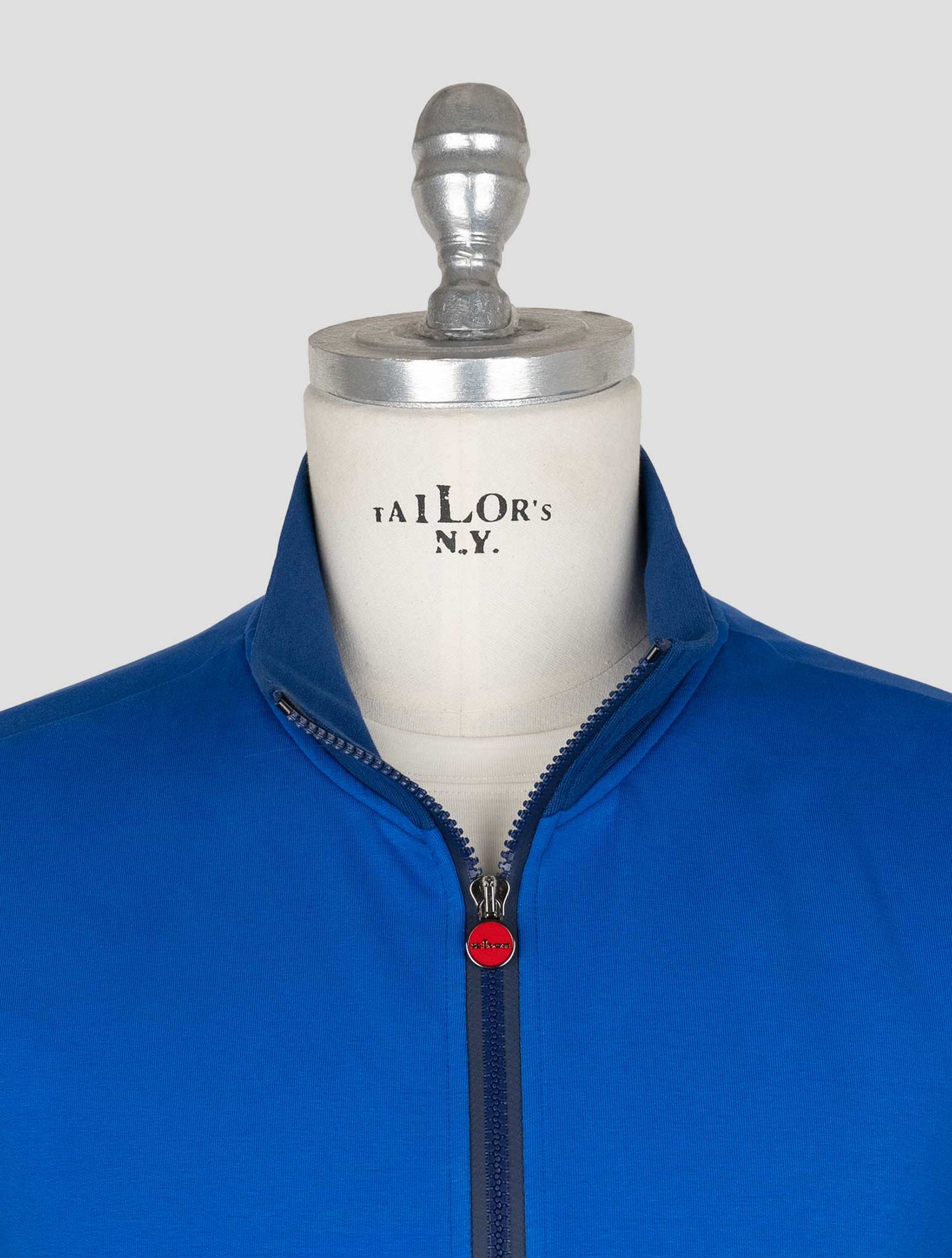 Kiton Blue Cotton Ea Coat B-ONE