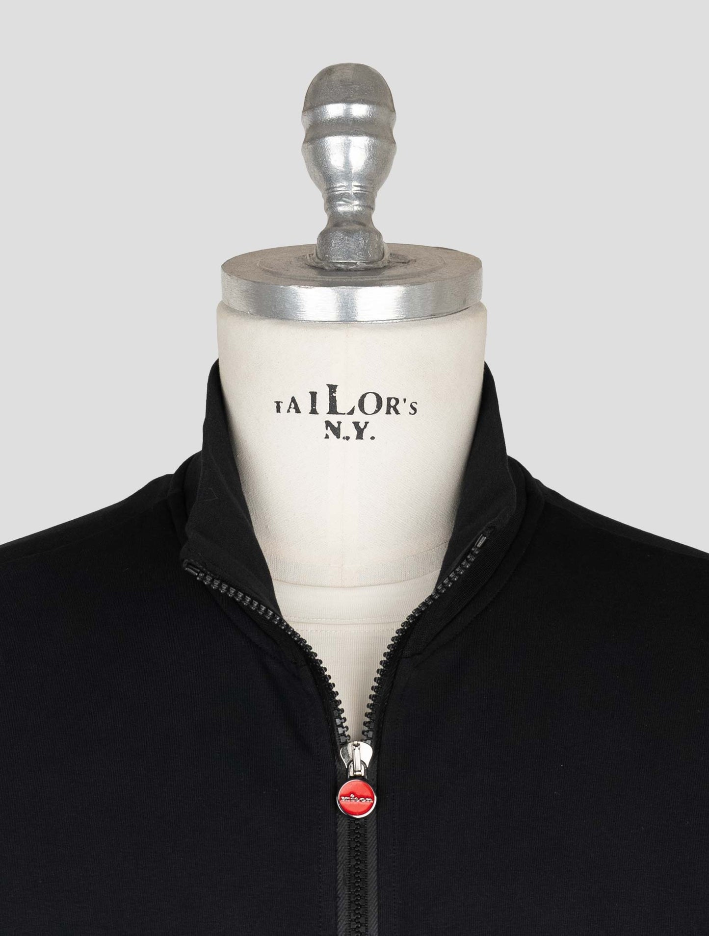 Kiton Black Cotton Ea Coat B-ONE