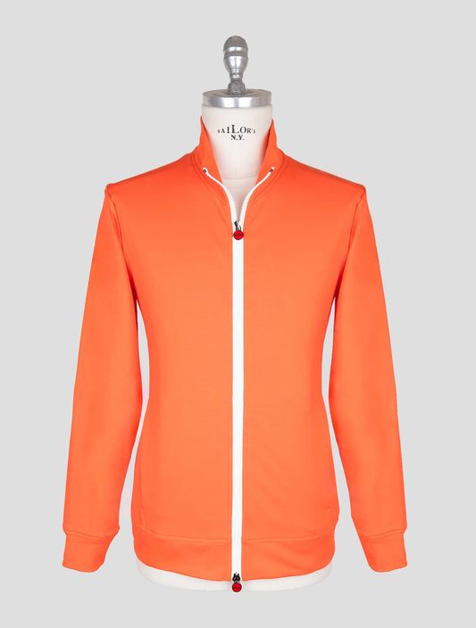 Kiton Orange Cotton Ea Coat B-ONE