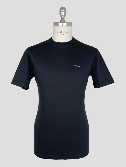 Kiton Blue Navy Cotton T-shirt