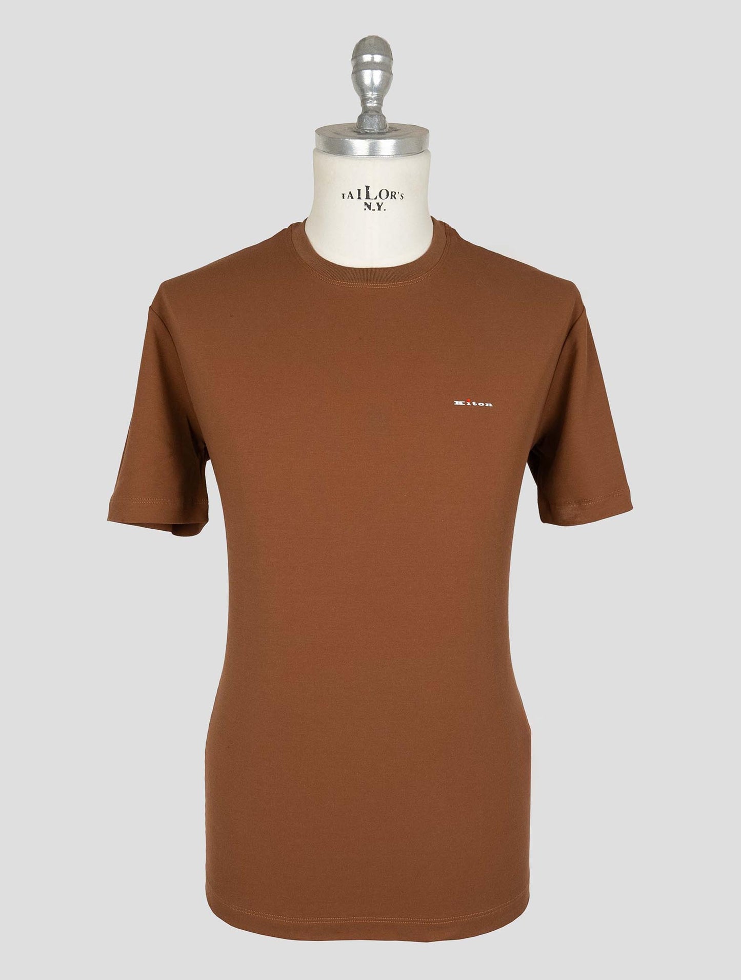 Kiton Brown Cotton T-shirt