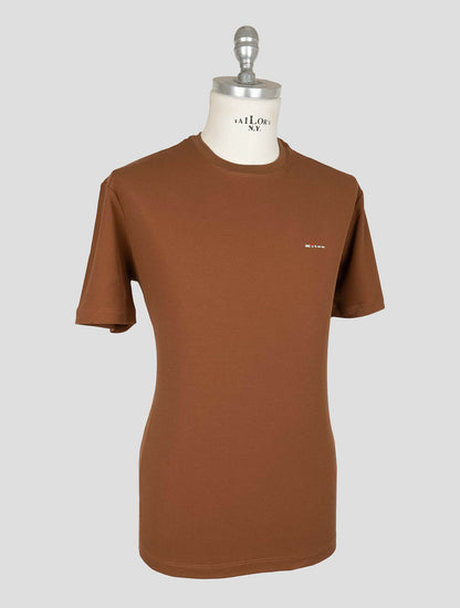 Kiton Brown Cotton T-shirt